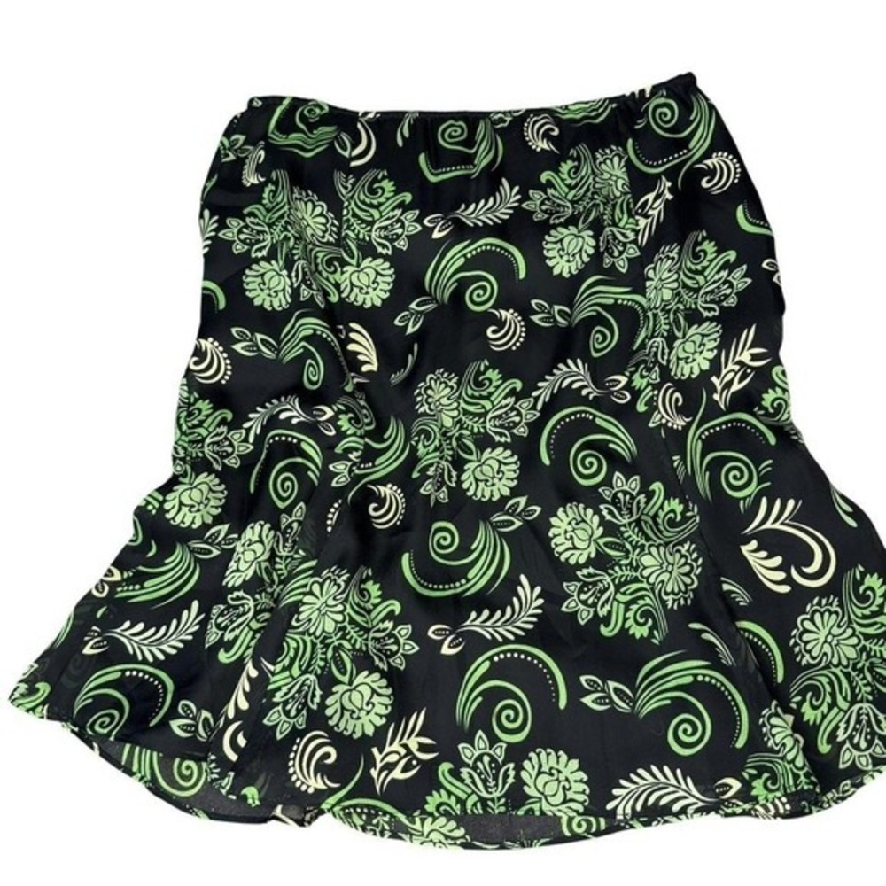 Floral Print Whimsigoth midi skirt fairycore y2k indie vintage
